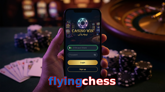 Main screen of Flyingchess login page for PK players